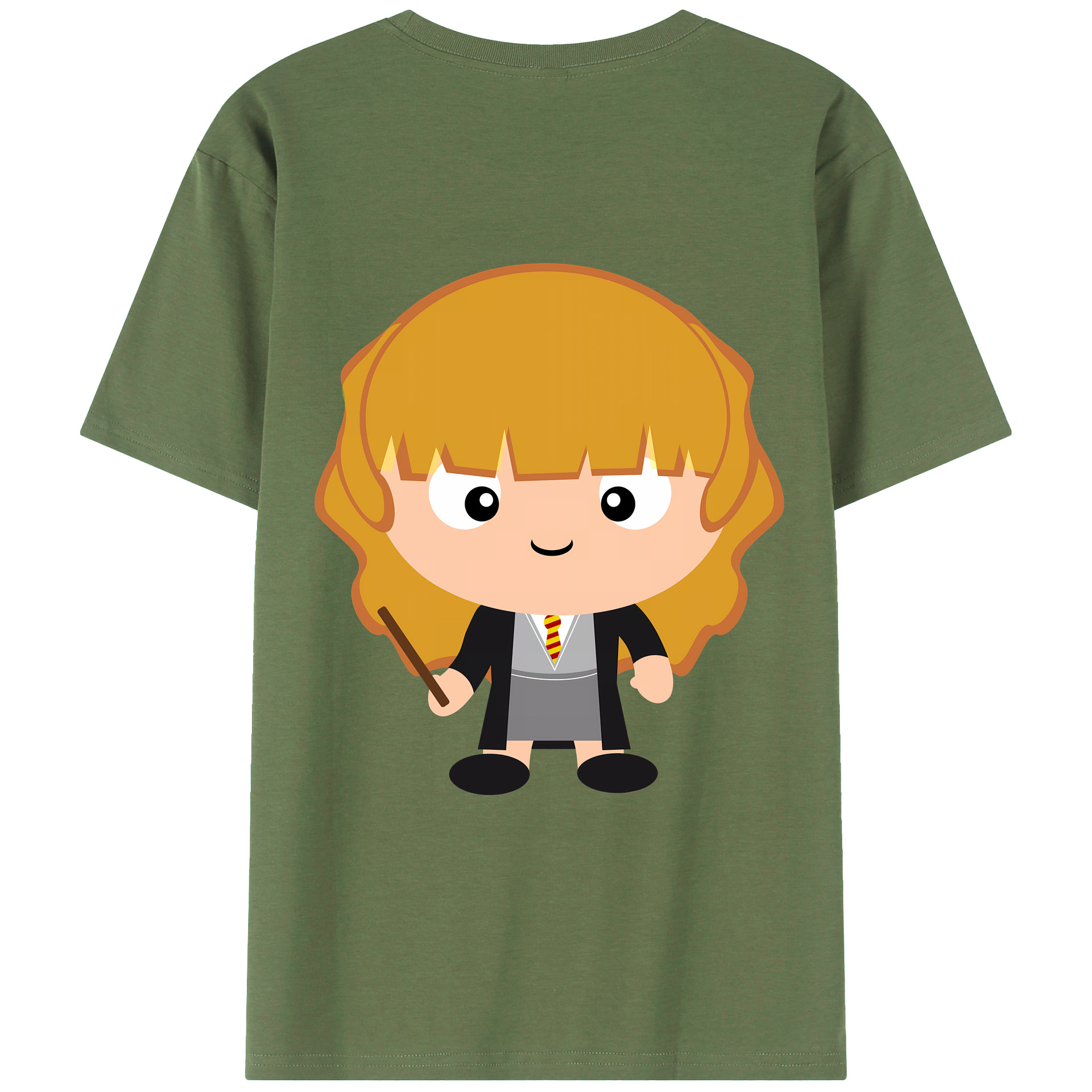 （画像用） Harry Potter ハリー・ポッターシリーズ 綿100％ メンズ半袖Tシャツ（バックプリント） 通気性